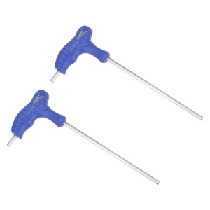 Unique Bargains CR-V Steel T-Handle Metric Dual End Hex Wrenches 2 Pcs - 1 of 4