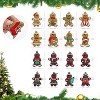 Aoibox 16 Piece Gingerbread Man Christmas Ornaments Set 3 Inch Flexible Silicone Hanging Decor for Tree Indoor Outdoor Holiday Display - 2 of 4