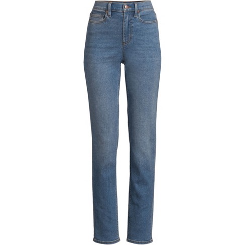 Lands' End Lands' End Women's Elastic Waist Pull On Skinny Legging Jeans -  Blue : Target