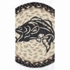 Earth Rugs Big Mouth Bass Printed Round Jute Trivet 10"x10" Rustic Hot Pad - 3 of 3
