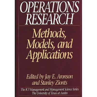Operations Research - by  Jay Aronson & Stanley Zionts (Hardcover)