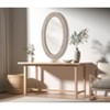 Elegant Lighting Oval Cornhusk Mirror 24x36 in Linen White - 3 of 4