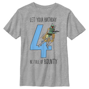 Boy's Star Wars Boba Fett 4th Birthday Full of Bounty T-Shirt - 1 of 4