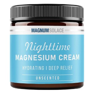 Magnum Solace Magnesium Body Butter Deep Relief - Hydrating Unscented | Beyond Hydration | Boost Magnesium Levels (4 oz) - 1 of 4