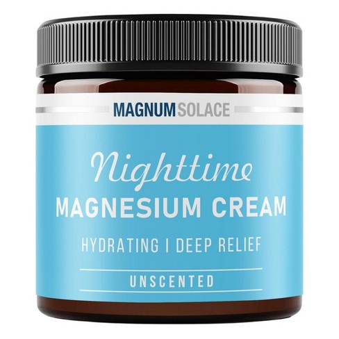 Magnum Solace Magnesium Body Butter Deep Relief - Hydrating Unscented | Beyond Hydration | Boost Magnesium Levels - (4 oz) - image 1 of 4