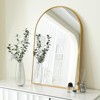 FONTOI 32" Arched Bathroom Vanity Mirrors for Wall, Dressing Mirror for Bathroom Living Room Bedroom, Gold, 24"*1.1"*36" - 2 of 4
