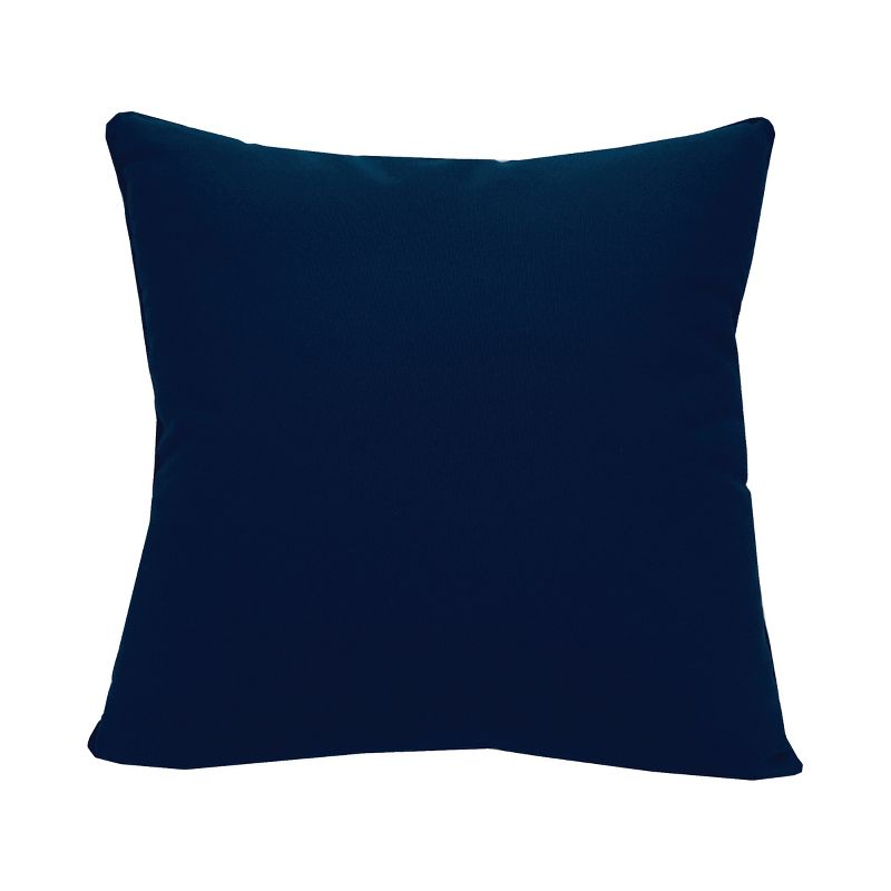 RightSide Designs Yellow Stripe Blue Anchor Pillow, 2 of 3