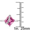 EVERLY JEWELRY | Sterling Silver 3 1/4 CT TGW Created Pink Sapphire Fashion - 4 of 4