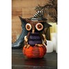 Gallerie II Musc Turning Owl On Pumpkin Halloween Figure - 4 of 4