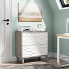 2-Drawer File Cabinet,for A4/Letter/Legal Size, Office Storage Cabinet, Printer Stand with Storage Drawer for Home Office, White & Gray - 3 of 4