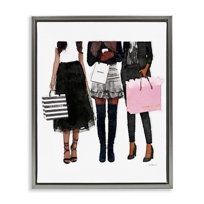 Stupell Industries Fashion Models Glam Watercolor, 17" x 21"
