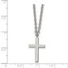 Black Bow Jewelry Stainless Steel Polished 13 x 22mm Cross Necklace, 18 Inch - image 3 of 4