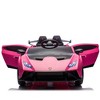 Lamborghini Huracan Sto 24V Kids Ride-On Drift Car, Electric Racing Sports Car Toys with 360° Spin, LED, Music, USB Port, Ages 3-8 - 2 of 4