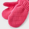 Toddler Quilted Fleece Mittens - Cat & Jack™ Pink - 2 of 3