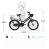 DSVIMOY 20 inch Girls Bike with Basket for 7-10 Years Old Kids, No Training Wheels Included, Mint Green, 55.51"*21.26"*32.48" - 4 of 4