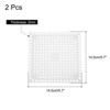 Unique Bargains Shower Drain Hair Catcher Square Drain Cover Silicone Strainer Hair Stopper - 2 of 4