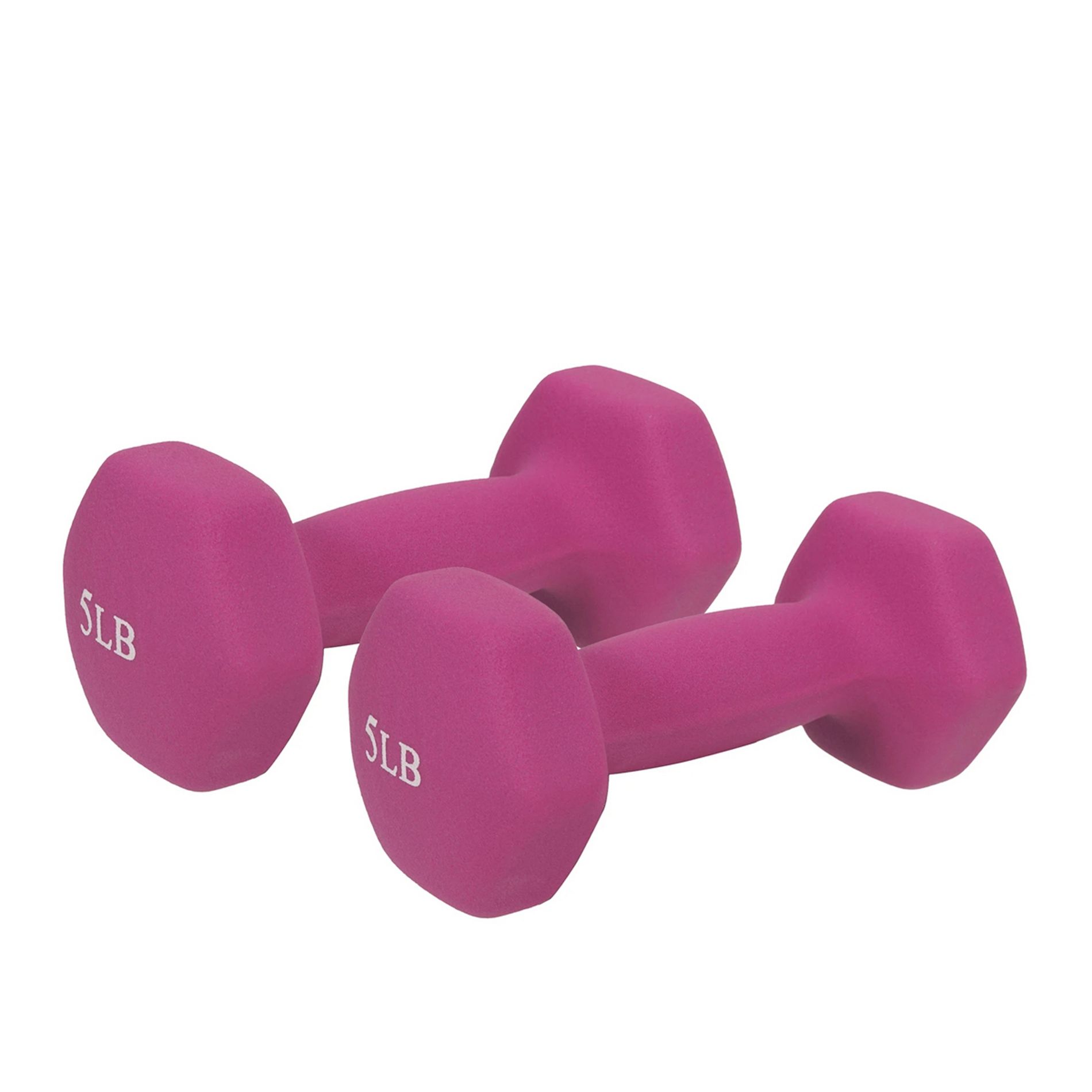 Sunny Health & Fitness Neoprene Dumbbell 2pc 5lbs - Pink