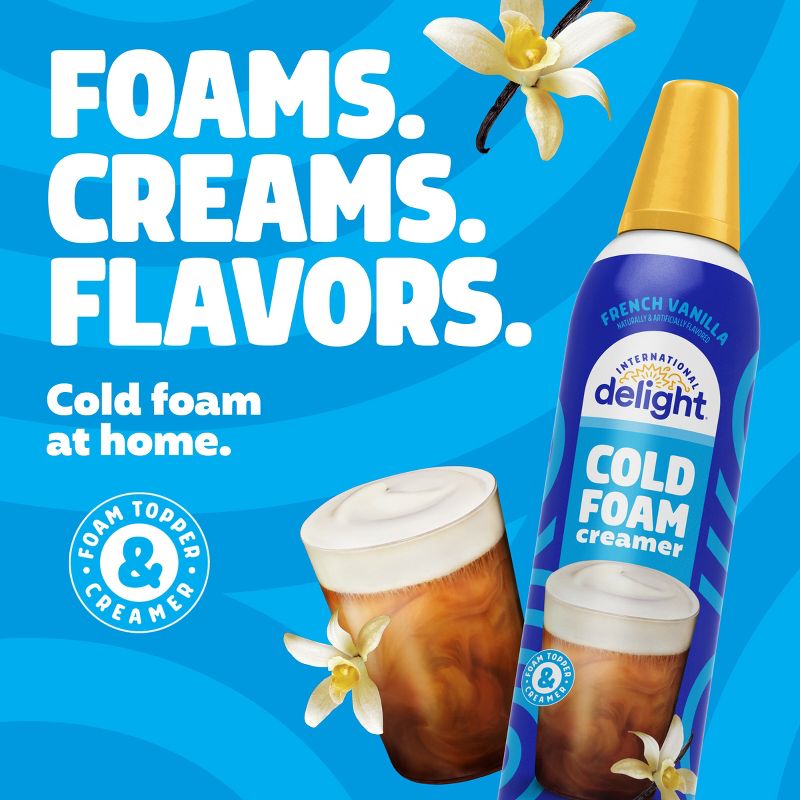 International Delight Cold Foam French Vanilla Coffee Creamer - 14fl oz, 4 of 12