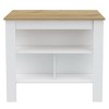 INFURNIC Kitchen Carts and Islands Kitchen Island with Open Storage Shelves and Spacious Prep Surface, Multicolored, 27.5"*40.5"*35.4" - 3 of 4