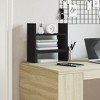 vidaXL Desk Organiser Black 15.2x6.7x15.4" Engineered wood - 4 of 4