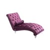 Leisure Concubine Sofa with Solid Acrylic Legs for Living Room or Bedroom - 4 of 4