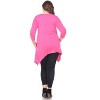 Women's Plus Size 3/4 Sleeve Makayla Tunic Top with Pockets - White Mark - 3 of 3