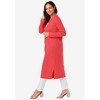 Jessica London Women's Plus Size Fine Gauge Duster Cardigan - 4 of 4