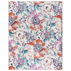 Gertmenian Crystal Print Flora Transitional Floral Rug - 1 of 4