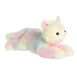 Aurora Medium Calli Kitten Flopsie Adorable Stuffed Animal Pink 12" - 1 of 4