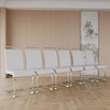 SKRAN Modern Dining Chairs,PU Faux Leather High Back Upholstered Side Chair for Dining Room Kitchen Vanity Patio Club Guest (White+PU Leather) - 4 of 4