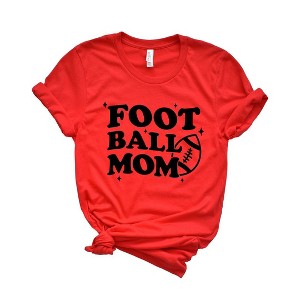 Simply Sage Market Women's Football Mom Stars Short Sleeve Graphic Tee - 1 of 4