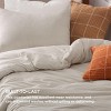 Bedsure | 3Pcs Beige Soft Warm Imitation Washed Cotton Bed Comforter Sets for All Seasons - 3 of 4