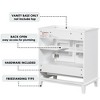 TOBILI 30" Bathroom Vanity without Sink,Base Only,Multi-functional Bathroom Cabinet with Doors and Drawer,Solid Frame and MDF Board,White - 2 of 4