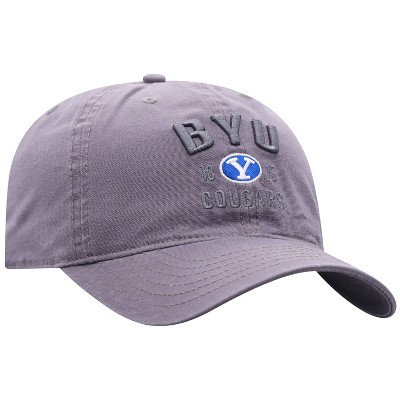 NCAA BYU Cougars Men's Skill Gray Garment Washed Canvas Hat