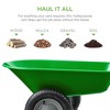 Best Choice Products Dual-Wheel Home Wheelbarrow Yard Garden Cart for Lawn, Construction - 2 of 4