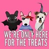 Women's Design By Humans Dog Halloween - We're Only Here For The Treats By PedigreePrints Racerback Tank Top - 2 of 3