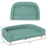 Dog Sofa Couch Bed with Washable Cushion for Large Dogs, Cats - 3 of 4