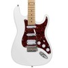 Monoprice Cali DLX Plus HSS Electric Guitar with Gig Bag - Ivory Ash Body, Wilkinson Bridge/Pickups, Tortoise Shell White Pickguard, Maple Fingerboard - 2 of 4
