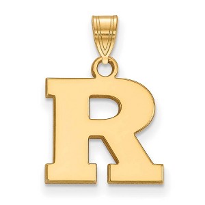 Black Bow Jewelry 14k Yellow Gold Rutgers Scarlet Knights NCAA Small Pendant - 1 of 3