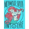 Girl's The Little Mermaid Ariel Mermaid Hair Don't Care Crop T-Shirt - 2 of 3