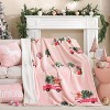 Lomsoe Christmas Throw Blanket Flannel Blanket for Couch and Bed, Lightweight Cozy Blanket Christmas Decor Christmas Gift. - 2 of 4