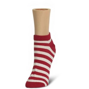 Memoi Color Striped Low-Cut Women's Anklet Socks - 1 of 2