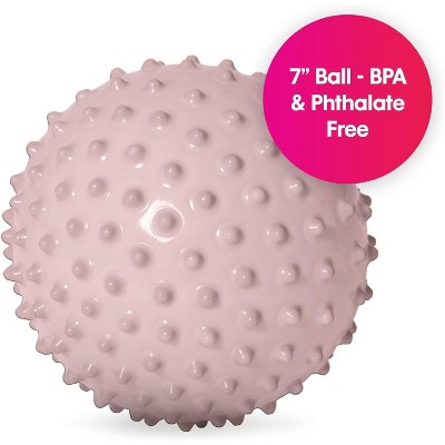 KUYOTQ 7" Baby Ball That Helps Enhance Gross Motor Skills for Kids Aged 6 Months & Up - Vibrant, Colorful and Unique Toddler Ball£¨Pink£©