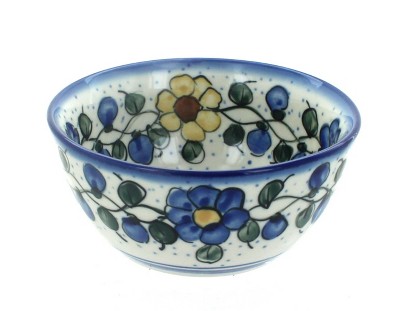 Blue Rose Polish Pottery 12A WR Unikat Dessert Bowl