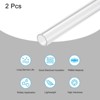 Unique Bargains Lamp Lantern Water Cooling System Acrylic Round Pipes Clear 2 Pcs 14" - 3 of 4