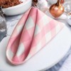 Slickblue Gingham Checkered Napkins 18"x18", Reversible, Yarn-Dyed Polyester, 9 Color Options – Pack of 4 or 10 - 3 of 4