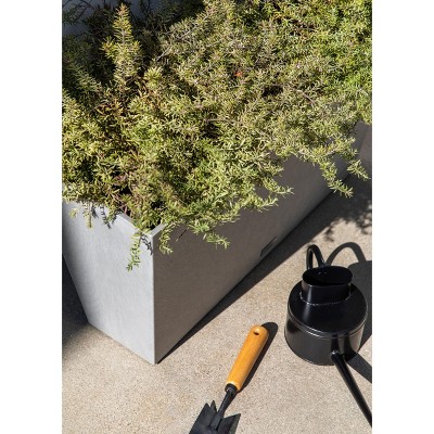Gray 31" Recycled Plastic Indoor/Outdoor Planter Set
