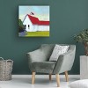 Trademark Fine Art - Carol Young  Scarlet Roof Canvas Art - 3 of 4
