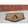 A1HC Heavy Duty Non-Slip Rubber Backed 24"x38", Thin Anti Shed Indoor Outdoor Monogrammed Doormat - 3 of 4
