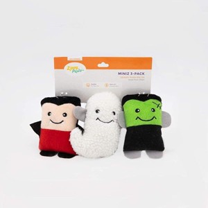 ZippyPaws Halloween Miniz - Monsters 3-Pack - 1 of 1